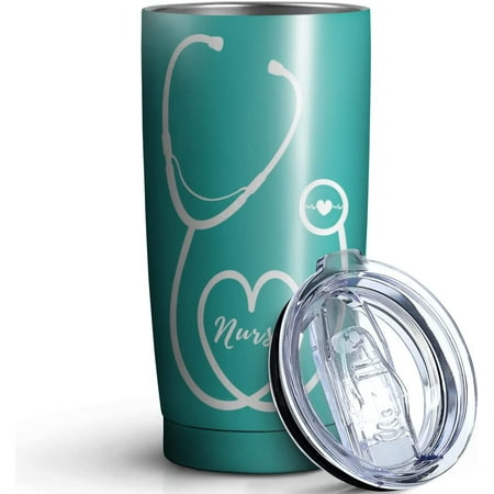 

Personalized Nurse Cup for New RN Women Nurses Custom Tea/Coffee Nurse Tumbler 20 oz Stainless Steel Ideal for Nurses School Graduation Gifts/Week Gifts/Retirement Gifts/Birthday Gifts