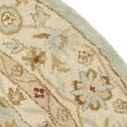 thumbnail image 5 of SAFAVIEH Antiquity Lorraine Floral Bordered Wool Area Rug, Grey Blue/Beige, 3'6" x 3'6" Round, 5 of 7