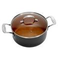 thumbnail image 1 of Gotham Steel Stock Pot 5 Quart Large Cooking Pasta Pot Nonstick Big Ceramic Soup Pot With Glass Lid, 1 of 9