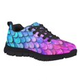 thumbnail image 7 of Uourmeti Girls Sequin Shoes Size 13 Blue Pink Mermaid Scales Sneakers for Kids Lace up Sport Athletic Walking Shoes Non-slip Knit Comfort Sneakers, 7 of 7