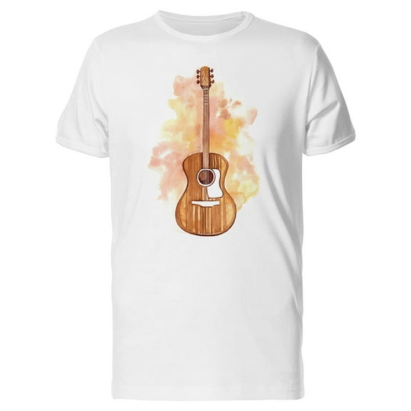 Acoustic Guitar T-Shirt Men -Image by Shutterstock, Male Small