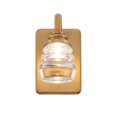 thumbnail image 2 of WAC Lighting Rondelle 1-Light LED 3000K Modern Aluminum Wall Sconce in Brass, 2 of 4
