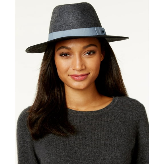 INC International Concepts Women’s Colorblock Flat Brimmed Panama Hat,One Size (Black)