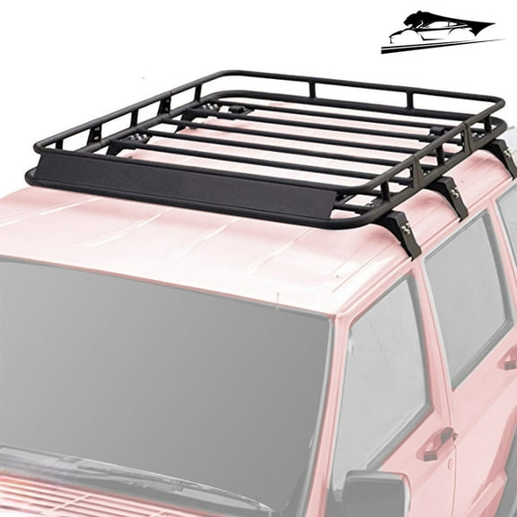 58'' Black Roof Rack Cargo Carrier Basket For Jeep Cherokee XJ 1984-2001