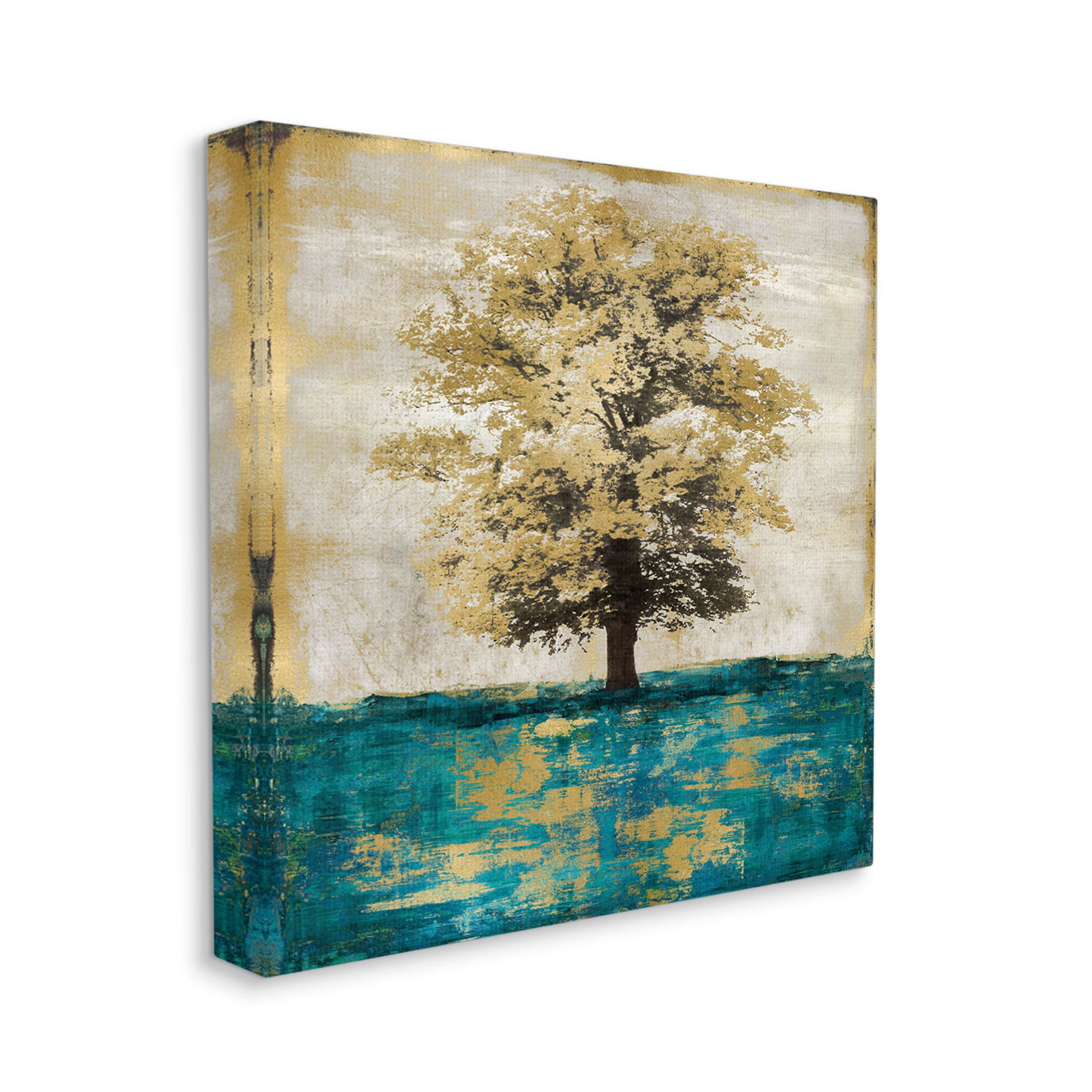 Stupell Industries Contemporary Tree Leaf Reflection Graphic Art Gallery Wrapped Canvas Print Wall Art, Design by Eric Turner