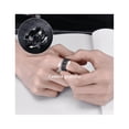 thumbnail image 3 of 3pzs Anillo Hombre De Titanio Acero Inoxidable Minimalista Talla:11 (21mm), 3 of 3