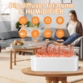 thumbnail image 5 of BOZLUN Colorful Flame Air Aroma Diffuser Humidifier, 7 Colors Changing Oil Diffuser, Noiseless Aroma Essential Oils Aromatherapy Diffusers for Large Room, Bedroom, Office, 5 of 10