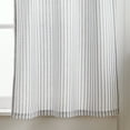 thumbnail image 4 of Martha Stewart Ticking Stripe Valance and Tier 3-Piece Set, Indigo, Indoor, Polyester, BCI Cotton, Adult, 4 of 12