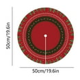 thumbnail image 3 of EWASWON Christmas Red Round Christmas Tree Skirt 20 Inch - Non-Slip Polyester, Festive Holiday Prints, Durable Pet-Friendly Xmas Decor Mat, 3 of 8