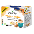 thumbnail image 5 of QuikTea Turmeric Ginger Unsweetened Coffee – 10 Count, Bold Turmeric Ginger Flavor, Naturally Caffeine-Light, no preservatives, No Sugar Added – Just Add Hot Water, 5 of 6