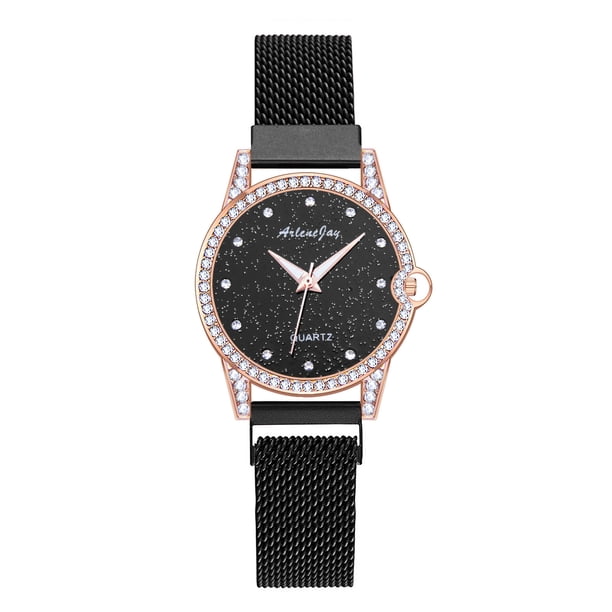 Reloj de cuarzo para mujer, relojes para mujer ArleneJay Reloj de cuarzo de moda para mujer Reloj con correa de acero inoxidable Reloj analógico Reloj de acero inoxidable