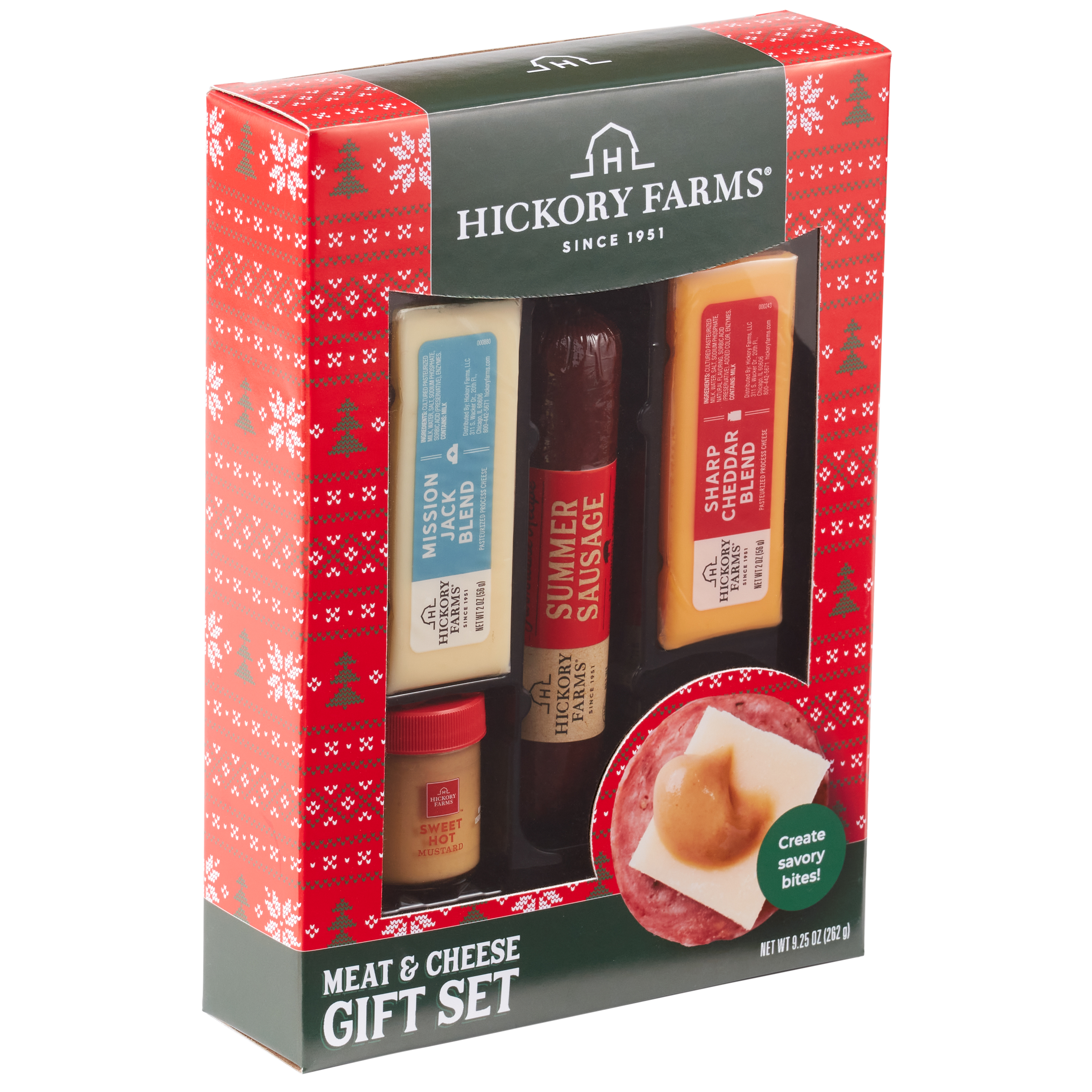(2 pack) Hickory Farms $9.97 Meat & Cheese Gift Box Gourmet Charcuterie Set