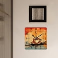 thumbnail image 3 of 16 Inch Wall Clock Battery Operated Square Clock Decorative for Office, Kitchen, Outdoor, Living Room，Coffee Bean Coffee Exquisite, 3 of 4