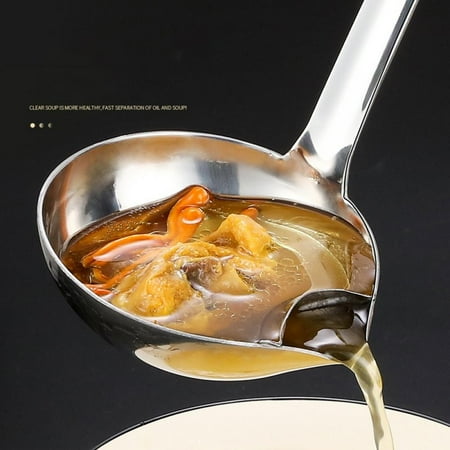 

Oil Soup Separation Spoon Thickened Stainless Steel