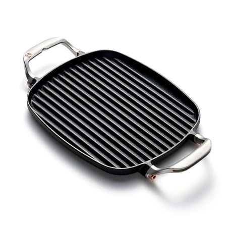 Cast Iron 8.5"x14.25" Grill Pan with Ridges
