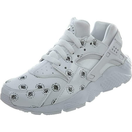 

Nike Air Huarache Run GS 909143-100 Unisex Kid s White Logos Shoes Sz 5Y HS2444
