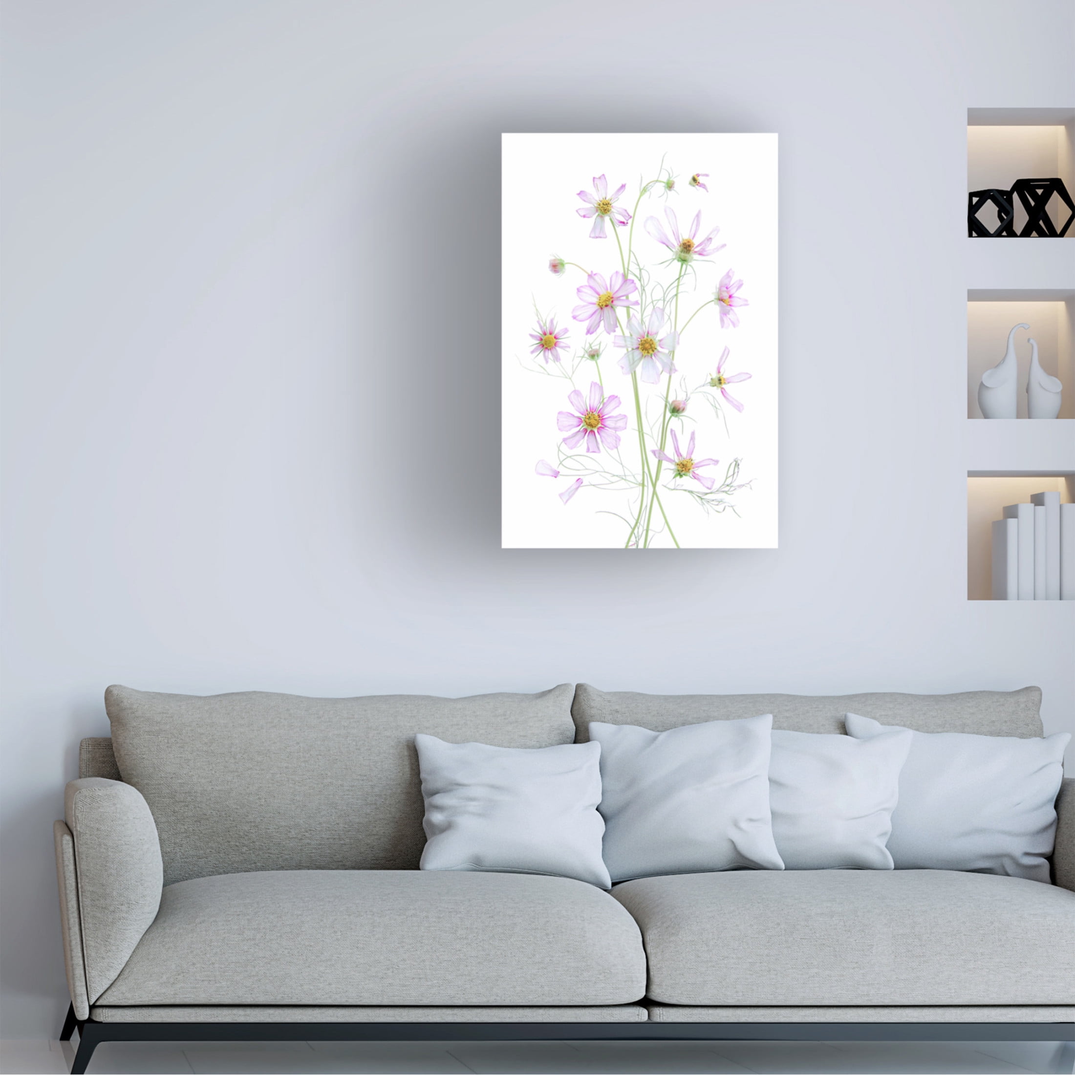 Canvas Wall Art - Fangping Zhou 'Cosmos' Wall Art for Living Room, Bedroom, or Office Décor by Trademark Fine Art - 16 x 24 Inches
