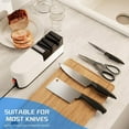 thumbnail image 4 of Electric Knife Sharpener 5-In-1, Fast & Efficient Edge Repair for Kitchen & Outdoor Tools - Low Noise Design, Angle-Guided Sharpening, Versatile for Various Blade Types, A Knife Sharpening Tool, 4 of 8