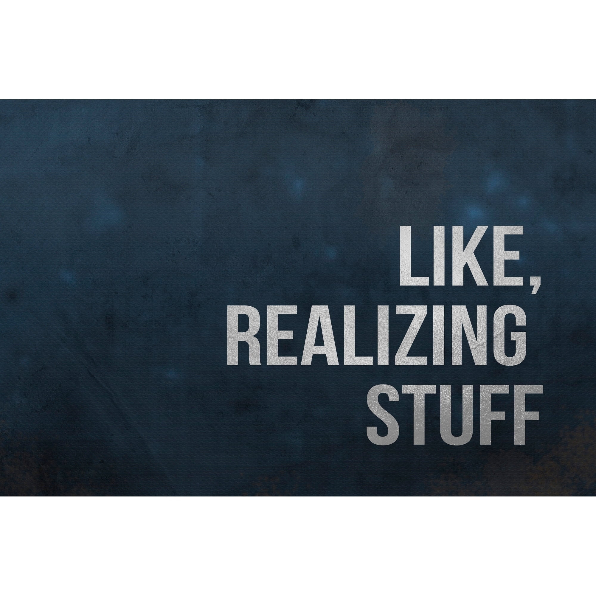 Like, Realizing Stuff Painting Print on Wrapped Canvas