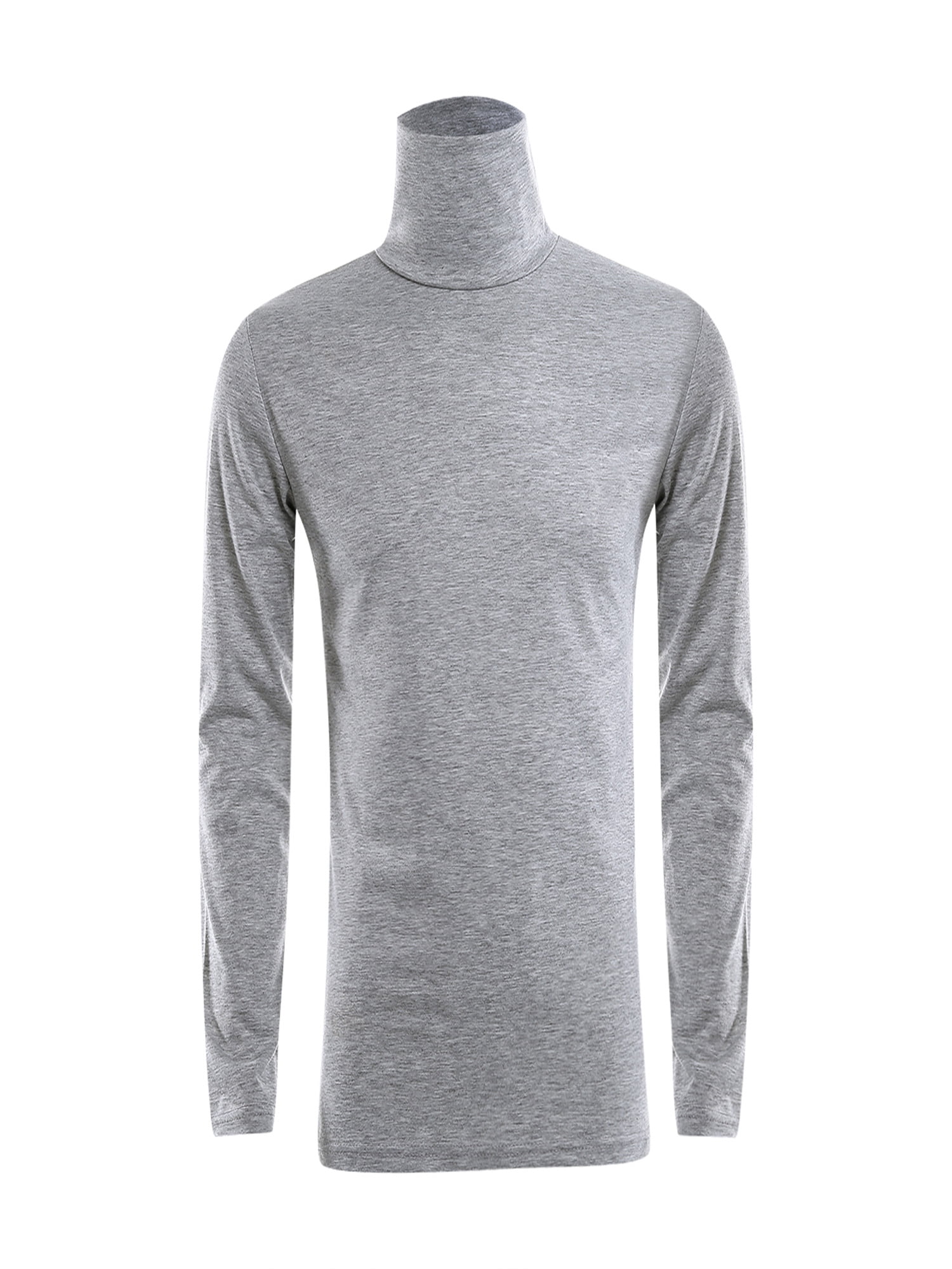 Finelook Mens Thermal Cotton Turtle Neck Skivvy Turtleneck Sweater, Men's, Size: XL, Gray