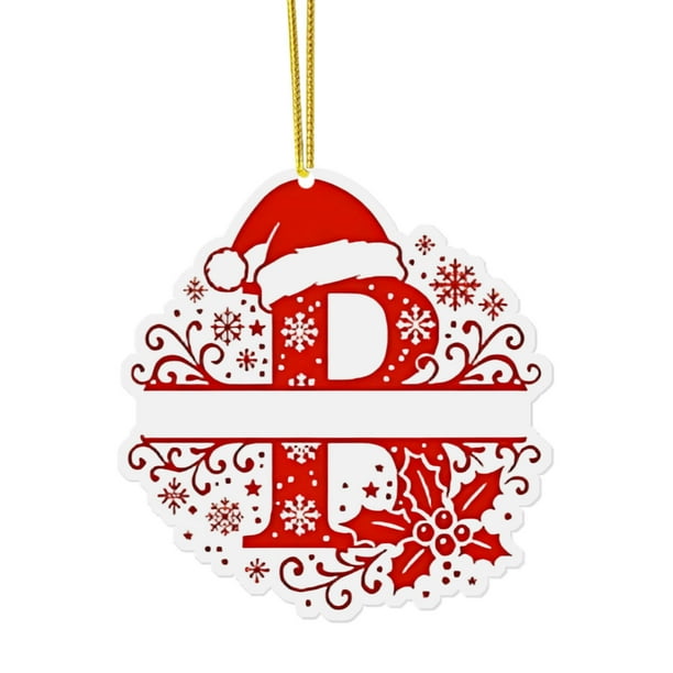 Decoraciones de Árbol de Navidad 26 Letras Decoraciones Colgantes de Navidad para Artesanías de Bricolaje