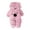 Pink, variant on 𝐍ewborn Baby Girl Boy Rompers Bear Ear Hooded Jumpsuit 𝐅𝐥eece Snowsuit Long Sleeve Zipper Winter Coat Outfits