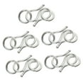 thumbnail image 1 of Ganchos de joyería 10 Piezas Joyería S-gancho Corchetes de Plata DIY Collar, 1 of 7