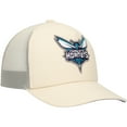 thumbnail image 3 of Men's Mitchell & Ness Cream Charlotte Hornets Trucker Adjustable Hat, 3 of 4