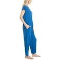 thumbnail image 2 of Hanes Women's New Mood Sleep and Lounge Pajama Set , Blue Speckled Dot, Small, 2 of 5
