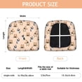 thumbnail image 3 of French Bulldog Dog Seat Covers for Dining Room Chairs Set Of 4,Stretch Printed Washable Chair Seat Cover with Elastic Ties and Button,Removable Waterproof Couch Cushion Covers, 3 of 6