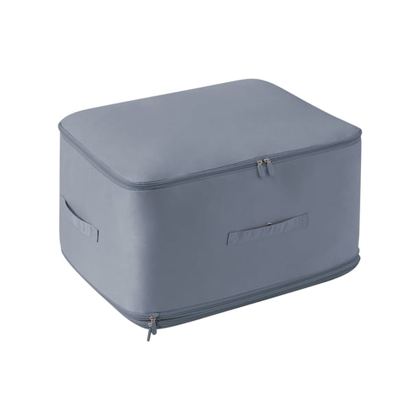 Bolsa de almacenamiento para edredones de alta resistencia | Bolsa grande para mudanzas de ropa, chaqueta de plumas, ropa de cama, edredón de seda | Organizador plegable impermeable con cremallera