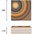 thumbnail image 3 of FMSHPON Mandala Boho Style Set of 8 Coaster for Drinks, Absorbent Ceramic Stone Coasters Cup Mat with Cork Base for Home Kitchen Room Coffee Table Bar Decor, 3 of 4