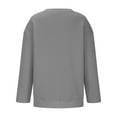 thumbnail image 5 of Timegard Crewneck Sweatshirts Women Fall Winter Casual Comfy Solid Color Long Sleeve Tops Pullover, 5 of 5