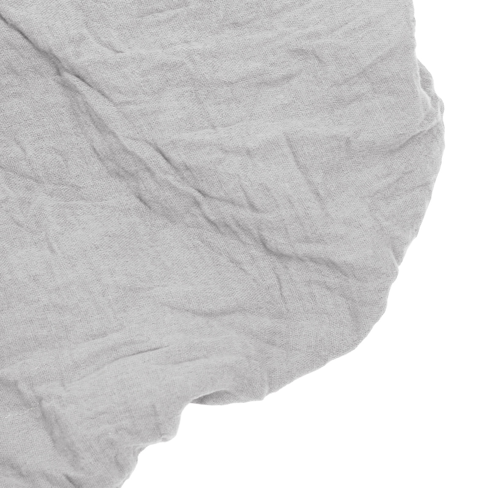Nieyigj Baby Muslin Crib Sheet Soft Breathable Wrinkle Resistant Skin Friendly Crib Mattress Sheet for Toddler Bed, Gray