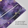 thumbnail image 3 of 2 Pack Wet Dry Bags,Luxury Space Planets Pattern Waterproof Reusable Dual Zipper Bags for Swimwear, Gym Clothes, Toiletries, Baby Diapers, 3 of 8