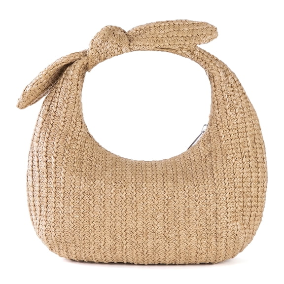 Women Straw Beach Clutch Purse – Summer Elegant Woven Handbag with Adjustable Strap, Versatile Shoulder Bag and Crossbody Bag for Vacation, Travel, and Everyday Style