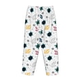 thumbnail image 5 of Naloa Turtles And Corals Print Women’s Ultra-Soft Comfy Pajama Lounge Pants with Pockets & Drawstring, 5 of 8