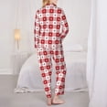 thumbnail image 6 of Goofa Plaid Heart Printed Women’s 2 Piece Pajama Set Super,Pajamas Women's Long Sleeve Sleepwear Soft Button Down Loungewear Pjs Lounge Set Nightwear-Small, 6 of 9