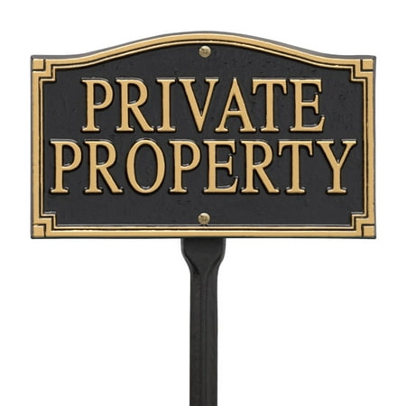 Whitehall Private Property Statement Wall/Lawn Plaque
