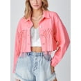 thumbnail image 3 of Chaqueta de lentejuelas con borlas para mujer, chaqueta Retro informal con cuello vuelto y un solo pecho para primavera y otoño, 3 of 4