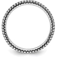thumbnail image 2 of Solid Sterling Silver Stackable Expressions Antiqued Ring - Ring Size 10.0-2.0gm, 2 of 7
