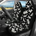 thumbnail image 2 of Renewold Bat Black Car Seat Covers Full Set, Front and Rear Bench Cover Protector Set Halloween Automobile Accessories Decor Universal Fit for Auto Truck Van SUV, 2 of 7