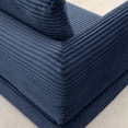 thumbnail image 5 of 2-in-1 Folding Convertible Sofa Bed, Modern Corduroy Sleeper Couch with 2*pillows, Futon Modular Upholstered Boneless Sofa with Pull-Out Bed,Folding Floor Modular Couch for Living Room Blue, 5 of 7