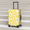thumbnail image 6 of Disketp Daisies Flowers Elastic Travel Luggage Cover Travel Suitcase Protective Cover For Trunk Case Apply To 18''-32'' Suitcase Cover-Small, 6 of 7