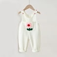 thumbnail image 2 of ZACPNCV Baby Boys Girls Denim Bib Overalls Infant Toddler Denim Straps Outfits Pants Romper Jumpsuit with Pockets White 0-6 Months, 2 of 8