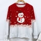 thumbnail image 4 of Mujeres moda cuello redondo Navidad manga larga Tops blusa pulóver sudadera Fridja  FKASFK1376, 4 of 5