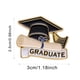 thumbnail image 3 of Pins esmaltados de graduación Gorra de graduación y diploma escolar Pins esmaltados de solapa para estudiantes Broche esmaltado con letra negra para insignias y accesorios, 3 of 7
