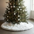 thumbnail image 2 of Falda de árbol de Navidad AISENO de piel sintética de felpa, 150 cm, 2 of 7