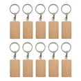 thumbnail image 2 of Bunblic 10Pcs Key Tag Collectible Accessories DIY Decoration Unfinished Wood Keyring C, 2 of 8