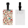 thumbnail image 2 of Luggage Tags for Suitcases, Paisley Pattern No.90101 Leather Bag Luggage Tags ID Label Tags Privacy Protection Travel Bag Labels, 2 of 6